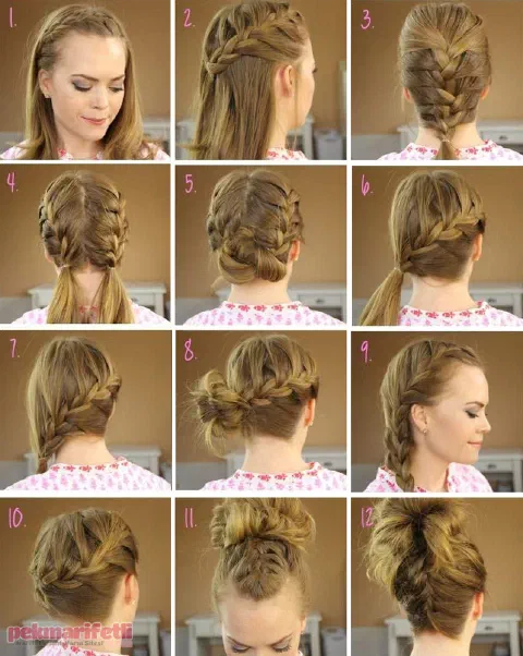 12 farklı örgülü saç modeli