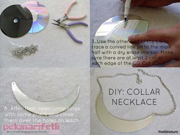 CD'den kolye yapımı