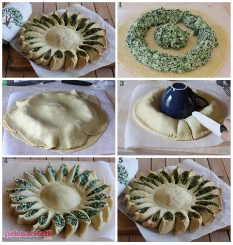 Çiçek şeklinde börek nasıl yapılır?