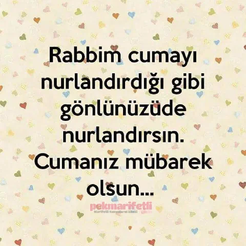 Cumamız mübarek olsun