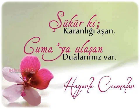 Cumanız mübarek olsun..!