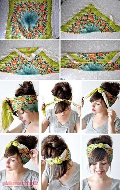 Eşarptan bandana nasıl yapılır?