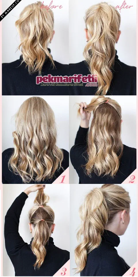Atkuyruğu saç modelini bir de böyle deneyin :)