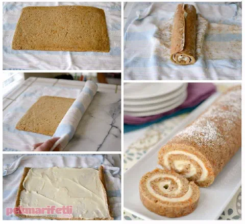 Havuçlu tarçınlı rulo pasta