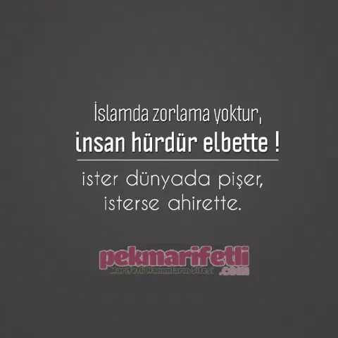 İslamda zorlama yoktur..!