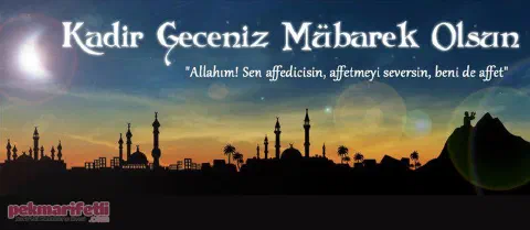 Kadir gecemiz mübarek olsun..!
