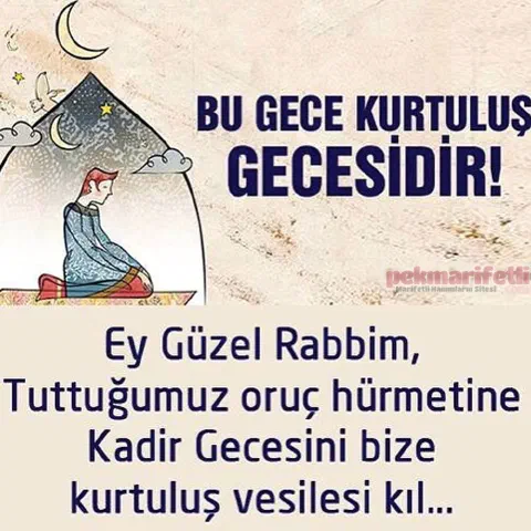 Kadir geceniz mübarek olsun...