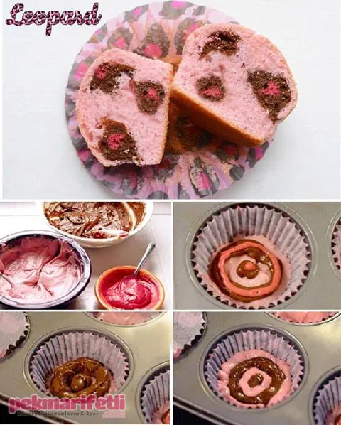 Leopar desenli cup cake nasıl yapılır?