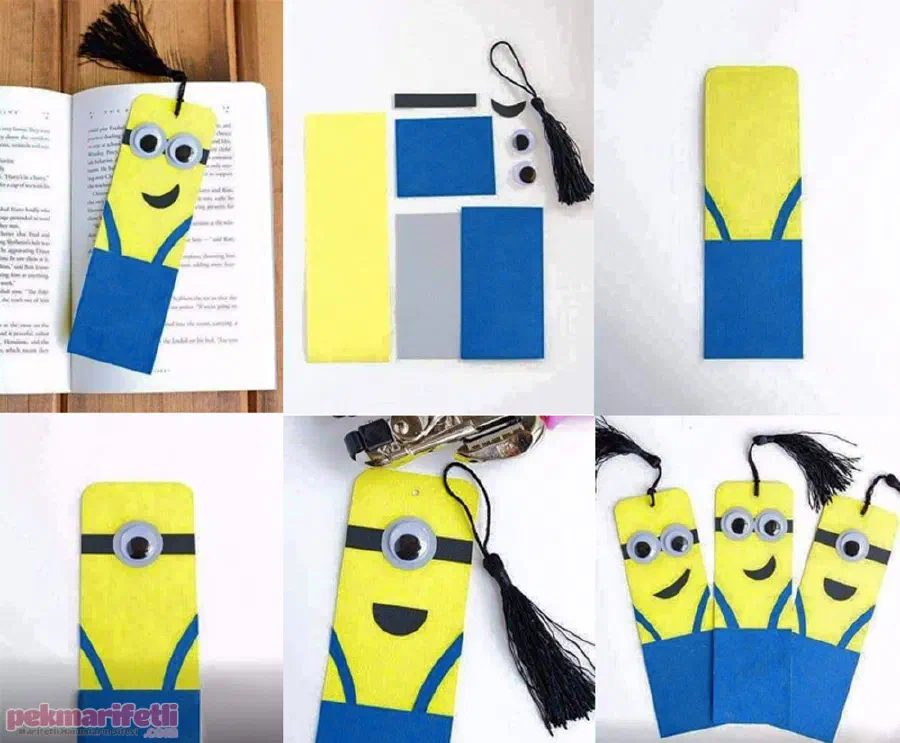 Minions kitap ayracı yapımı