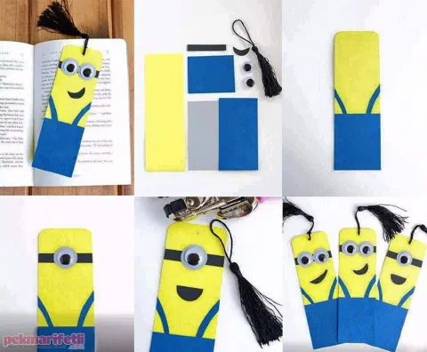 Minions kitap ayracı yapımı