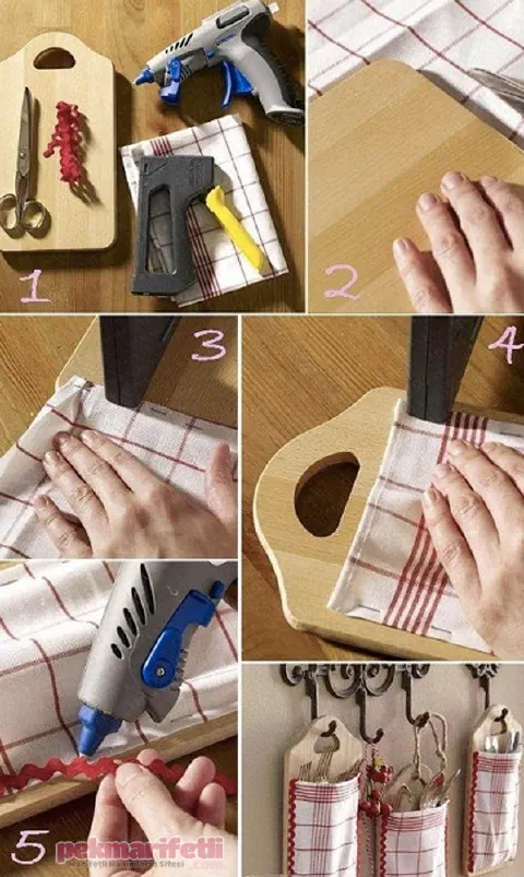 Mutfak için dekoratif kaşıklık yapımı