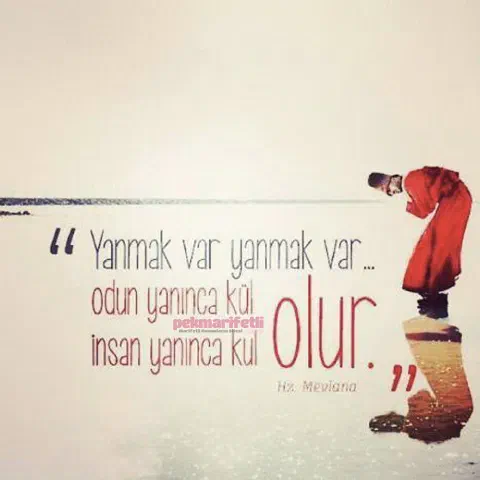 Odun yanınca kül, insan yanınca kul olur..!