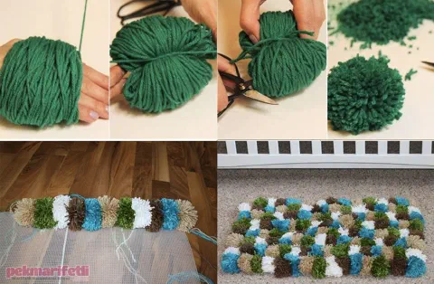 Ponponlardan paspas yapımı