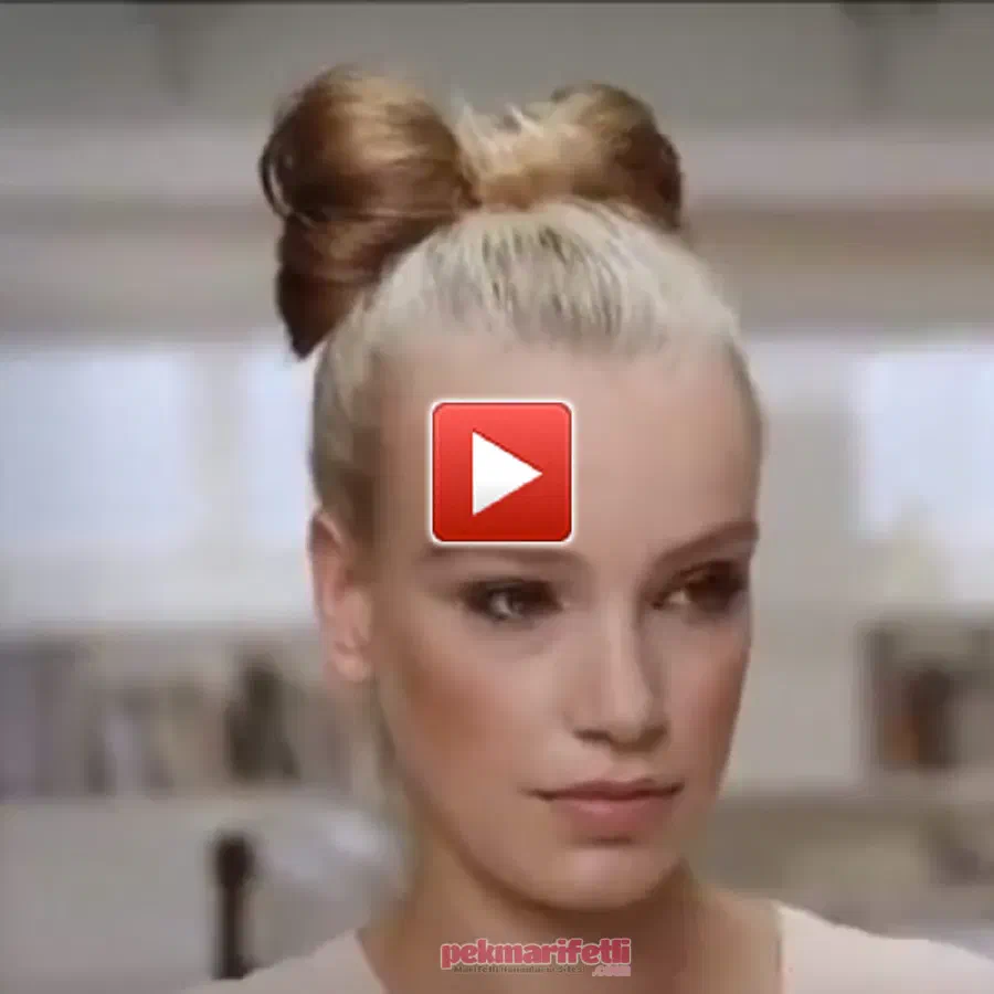 Videolu anlatımlı fiyonk saç modeli yapımı